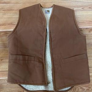 Carhart vest medium size tan color vintage